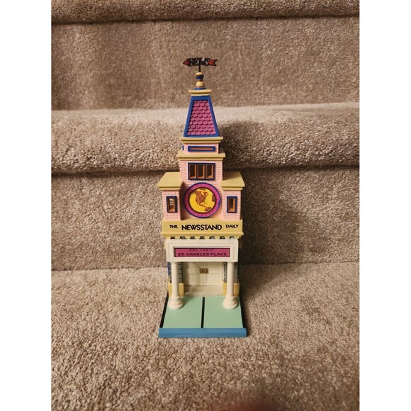Department 56 Monopoly Collab 140 St. Charles Place "Newsstand Daily" Building - Picture 1 of 9
